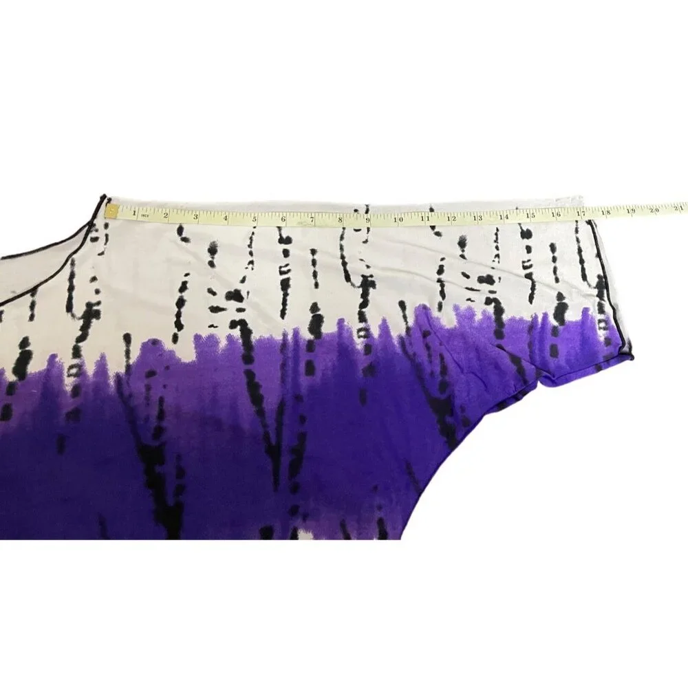 Magic Avenue Womens Plus Size Tie-Dye Loose Fit Blouse Plus Size 1X - Picture 10 of 15